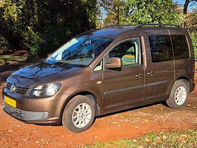 VW Caddy Combi 1.2 TSI, 105PK, 7p, 2013 bruin